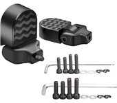 1 par de pedales traseros para bicicleta, reposapiés para bicicleta eléctrica, pedales traseros para bicicletas de montaña negro