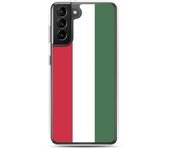 Coque Téléphone - Samsung - Galaxy S21 Ultra - Drapeau Hongrie - Souple - Multicolore
