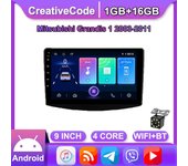 Radio inalámbrica para coche Android de 9 pulgadas para Mitsubishi Grandis 1 2003-2011, reproductor Multimedia para coche, unidad principal de navegación GPS WIFI 1 + 16GB