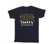 Star Wars Boys Silhouettes Force T-Shirt 9-11 Years negro