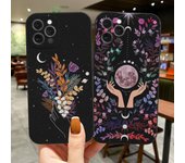 Funda de silicona suave para teléfono Iphone 6, 8, 11 Mini, X Plus, XS, 7 Max, 13, 12, 6s, XR, 14 Pro, bonita y a la moda for 7plus Or 8plus negro