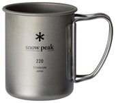 Taza individual de titanio Snow Peak 220 [capacidad 220 ml] plata