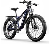 Bicicleta eléctrica Shengmilo MX03 con motor Bafang de 1000 W, para adultos, de montaña, 48 V y 17,5 Ah blue