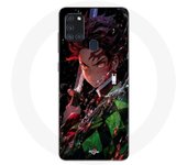 Coque Maniacase pour Samsung Galaxy A21s Demon Slayer Tanjiro Kamado énervé manga anime