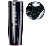 Hervidor de agua eléctrico para coche de 400 ml, 12 V-24 V, de acero inoxidable, con pantalla LCD y preservación del calor. CHINA