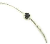 Les Trésors De Lily [L7230] - Bracelet Argent 'Unique' noir negro