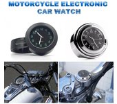 Reloj de cuarzo universal para manillar de motocicleta, resistente al agua, cromado, de aluminio, luminoso, accesorios para moto, 7/8