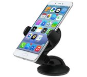 Soporte universal para teléfono móvil de coche, para parabrisas, para smartphone negro