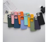 Funda delgada para teléfono celular sin marco para PC para iPhone 16 14 Pro Max 15 13 Pro MAX 12 11 Pro X XR XS 8 7 Plus SE 2020 Colores sólidos y mate For iPhone 13 blanco