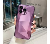 Funda con revestimiento de diamantes 3D para Samsung Galaxy A54 A34 A24 A73 A53 A23 A13 5G 4G S24 S23 S22 Ultra Mirror Cover para iPhone 15 14 13 12 11 Pro Max For iPhone 12 plata