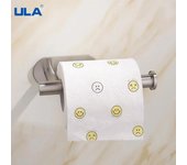 ULA Portarrollos de Papel Higiénico de Acero Inoxidable Negro Sin Perforaciones Soporte de Torre de Cocina Autoadhesivo Montado en la Pared Estante para Toallas de Tejido