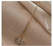 Collier - Joli - Trèfle à 4 feuilles - Pendentif creux - Alliage - 46 cm cadena
