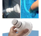 Adaptador de vacío Accesorio de skimmer para Summer Waves Sistemas de filtro RP/RX Piscinas de tierra Adaptador de skimmer flotante Accesorios de repuesto blanco