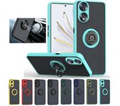 Funda mate con armadura para Honor 90 Smart 70 50 Lite X8b X7b 5G X7a X6a con anillo de cubierta y soporte magnético a prueba de golpes For Honor 90 Smart amarillo