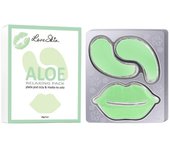 Love Skin Relaxing Pack Lip Mask/Eye Patches Aloe 5 pcs – Maseczka na usta/Płatki pod oczy Aloes