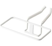 Soporte para bolsa de plástico para grifo Yamazaki Jitsugyo, color blanco aprox.. Cubo de basura triangular de esquina con fregadero Tower (16 x 19,5 x 6 cm) 4825