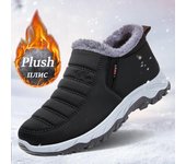 Botas de invierno para hombre y mujer, impermeables, sin cordones, cálidas, para la nieve, para exteriores, cómodas, para tenis 36