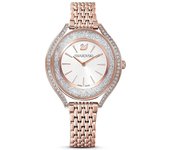 Swarovski 5519459 Reloj Crystalline Aura de oro rosa para mujer 35.5