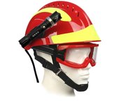 Casco de rescate de emergencia F2, cascos de seguridad para bomberos, casco de protección contra incendios en el lugar de trabajo con rojo