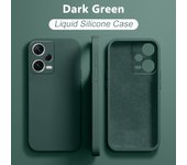 Funda de silicona líquida para XiaoMi RedMi Note 12 Pro Plus Note12Pro + Note12 4G versión Global Note 12Pro + 5G Funda suave RedMi Note 12 4G negro