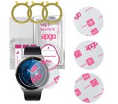 3 protectores de pantalla híbridos ultratransparentes apgo compatibles con Huawei Watch GT 3 Pro Sport de 46 mm, nanovidrio flexible, excelente reemplazo para el vidrio templado.