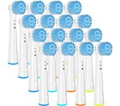 16 cabezales de cepillo de dientes suaves y sensibles para cabezales de cepillo de dientes Oral B Advance Power/Pro Health 16Pcs Brush Heads