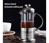 Cafetera de 350ML, filtro prensa, mango antiescaldaduras, uso doméstico, cocina, cafetera portátil de acero inoxidable 304 A