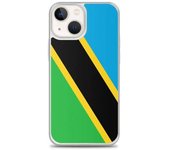 Funda iPhone - iPhone 13 mini - Drapeau Tanzanie - Souple - Multicolore - Verticale