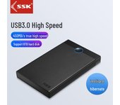 Carcasa para disco duro SSD SATA USB3.0 de 2,5  de SSK Biaowang: carcasa portátil para unidad de estado sólido para portátiles y computadoras de escritorio. SSK090 Hard Drive Enclosure