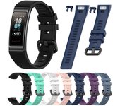 Correa de muñeca de silicona para Huawei Band 4 Pro TER-B29S pulsera para Huawei Band 3/3 Pro negro