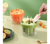 Plastic Stick Ice Cream Mold Reusable Cube Tray Easy to Use Ice Box  Kitchen Gadgets naranja