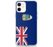 Coque Télephone Drapeau Sainte-Hélène, Ascension et Tristan da Cunha - iPhone 12 mini