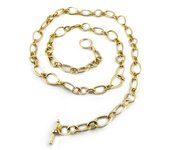 Les Trésors De Lily [D8288] - Collar largo 'Beauté Brute' Dorado oro