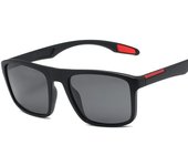 Gafas de sol polarizadas para exteriores, gafas de sol Unisex TR90 con montura UV400 para hombres y mujeres, gafas de sol para conducir y viajar, gafas antideslumbrantes ultraligeras para hombres C1 Bright Black