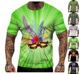 Camiseta para Hombre Camisetas Texto Gráfico Piscina Impresión 3D Calle Casual Manga Corta Ropa Impresa Básica L negro