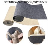 Protector de Muebles para Sofá Alfombrilla Protectora contra Arañazos de Gato Reciclable Almohadilla Rascador para Gatito Suministros para Mascotas black-30x100cm