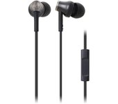 Auriculares internos Audio-Technica para smartphones, color negro, ATH-CK330iS negro