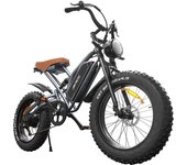 Bicicleta eléctrica JANSNO X50, bicicleta eléctrica con neumático ancho de 20 pulgadas, bicicleta eléctrica con potencia de 750W, batería de 48V 14Ah, alcance máximo de 50km, velocidad máxima de 40 km/h 1000W14AH-Alloy wheel hub