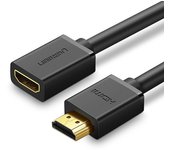 Ugreen HD107 Male to Female HDMI Cable 4K, 3m, Black