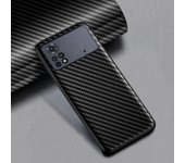 Funda de teléfono con textura de fibra de carbono para Xiaomi Poco X4 Pro NFC 5G, diseño de moda, funda trasera, funda para Xiaomi Poco M4 Pro Poco X4 NFC negro