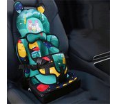 Cojines de asiento de automóvil para niños de fácil instalación Correa de seguridad de viaje portátil Cojines de asiento de viaje para bebé compactos con cinturón de seguridad 1