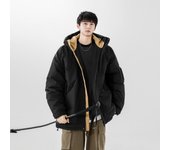 Nueva chaqueta de plumón sencilla de invierno, versión coreana, abrigos holgados para hombres y mujeres M