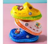 Sandalias de bebé para niños y niñas, zapatos de dibujos animados para niños, chanclas de verano para niños pequeños, Zapatillas de casa, zapatillas de playa para nadar 19 gris