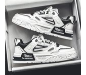 Zapatos de hombre, zapatos casuales de moda para exteriores, zapatos de plataforma con cordones, zapatos de skate, zapatos de entrenamiento para hombres, zapatillas antideslizantes, tenis masculino 39 negro