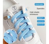 Elastic Lazy Shoelaces No Need to Tie Shoe Ropes Durable No Tie Shoelace  Shoe blanco