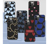 Funda Love Heath para Apple Iphone 14 11 13 12 Pro Max Xr 7 8 + Se 2020 Xs 6 6s Plus 5 5s, bonita funda de silicona negra de lujo para teléfono iPhone 14