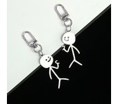 Llavero con forma de stickman, ideal como regalo para parejas. style D