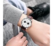 Relojes de cuarzo de negocios para hombres Relojes de pulsera de diseño original para hombres Los mejores regalos para esposo, familia y amigos
