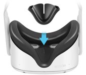 Almohadilla nasal antifugas para Quest 2 VR Almohadilla nasal que bloquea la luz Almohadillas de silicona suaves a prueba de sudor Accesorios de VR