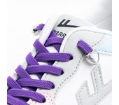 N.° 8 zapatillas con cordones elásticos de diamantes en forma de corazón, cordones sin cordones, cordones de zapatos con diamantes de imitación coloridos sin corbatas, cordones planos rápidos para niños y adultos azul royal
